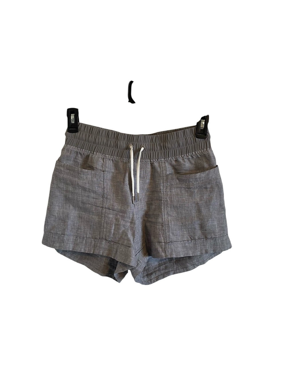 Athleta Cabo Gray Women’s Elastic Waist Linen Shorts